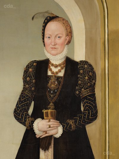 Portrait of Electress Anna by Lucas Cranach the Younger  
